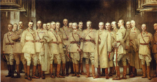 Oficiais Gerais da Primeira Guerra Mundial (John Singer Sargent) - Reprodução com Qualidade Museu