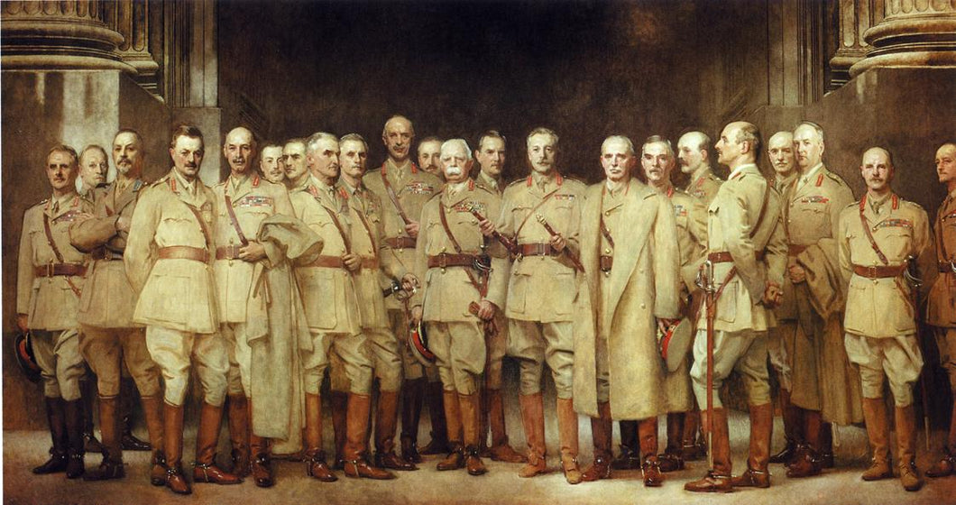 Oficiais Gerais da Primeira Guerra Mundial (John Singer Sargent) - Reprodução com Qualidade Museu
