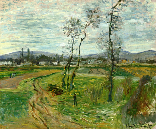 Planície de Gennevilliers (Claude Monet) - Reprodução com Qualidade Museu