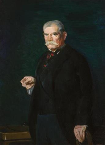 Retrato do Juiz Peter Olney, Fotografia de Três Quartos (George Bellows) - Reprodução com Qualidade Museu