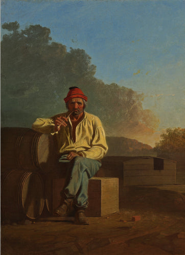 Barqueiro do Mississippi (George Caleb Bingham) - Reprodução com Qualidade Museu
