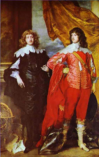 George Digby, 2º Conde de Bristol e William Russell, 1º Duque de Bedford (Anthony van Dyck) - Reprodução com Qualidade Museu
