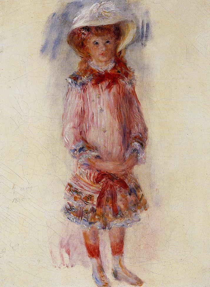 Georgette Charpentier Standing (Pierre-Auguste Renoir) - Reprodução com Qualidade Museu