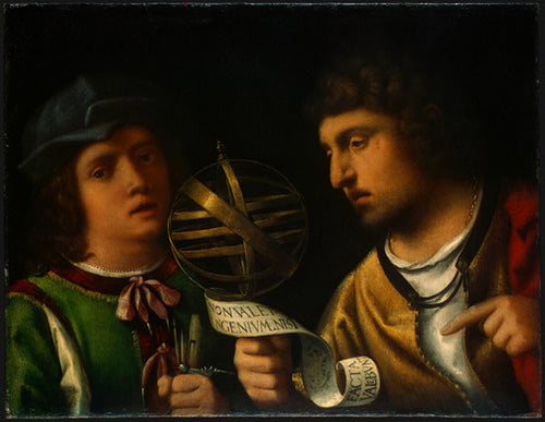 Giovanni Borgherini e seu tutor (Giorgione) - Reprodução com Qualidade Museu