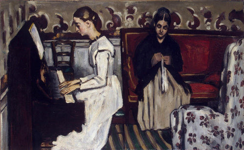 Abertura de Garota ao Piano para Tannhauser (Paul Cézanne) - Reprodução com Qualidade Museu