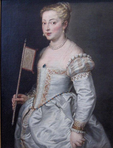 Menina Com Ventilador (Peter Paul Rubens) - Reprodução com Qualidade Museu