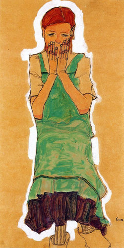 Menina com avental verde - Replicarte