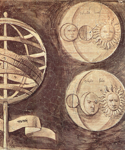 Globo, Lua, Sol - Astronomia (Giorgione) - Reprodução com Qualidade Museu