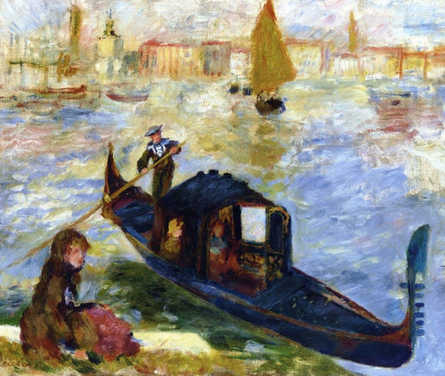 Gôndola Veneza (Pierre-Auguste Renoir) - Reprodução com Qualidade Museu