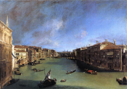 Grande Canal com vista para o nordeste, do Palazzo Balbi à Ponte Rialto - Replicarte