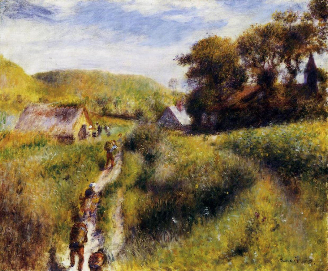 Colhedoras de uva (Pierre-Auguste Renoir) - Reprodução com Qualidade Museu