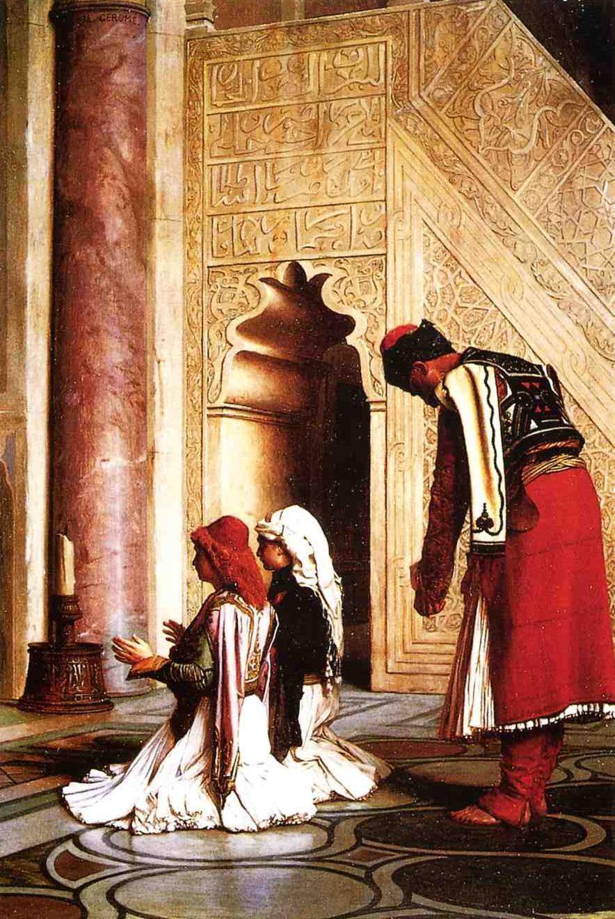 Jovens gregos em uma mesquita - Jean-Leon Gerome