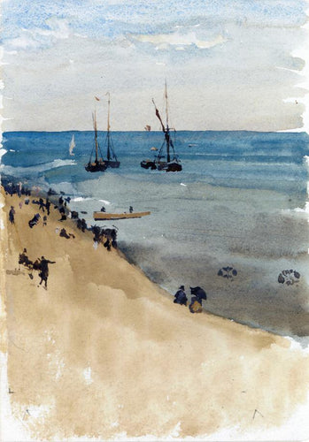 Verde e prata - o mar brilhante, Dieppe (James Abbott McNeill Whistler) - Reprodução com Qualidade Museu