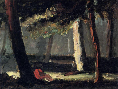 Guillaumin By The Road (Paul Cézanne) - Reprodução com Qualidade Museu