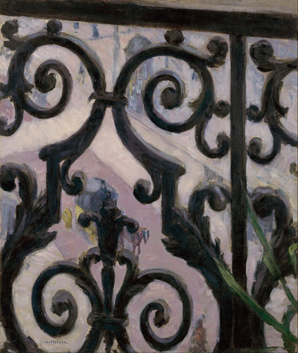 Vista de uma varanda (Gustave Caillebotte) - Reprodução com Qualidade Museu