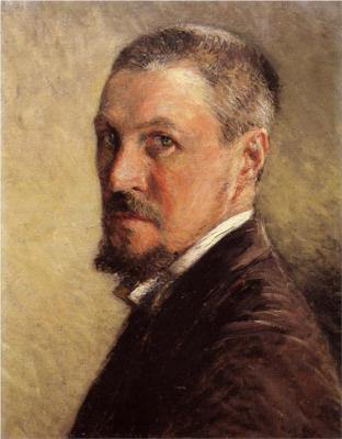 Auto-retrato (Gustave Caillebotte) - Reprodução com Qualidade Museu