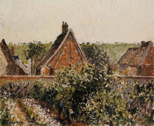 Colheita no pomar, Eragny (Camille Pissarro) - Reprodução com Qualidade Museu