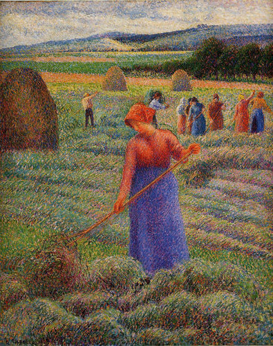 Haymakers em Eragny (Camille Pissarro) - Reprodução com Qualidade Museu