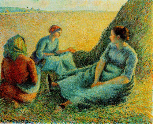 Haymakers em repouso (Camille Pissarro) - Reprodução com Qualidade Museu