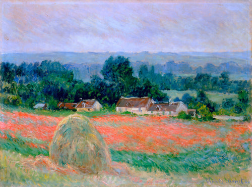 Palheiro em Giverny (Claude Monet) - Reprodução com Qualidade Museu