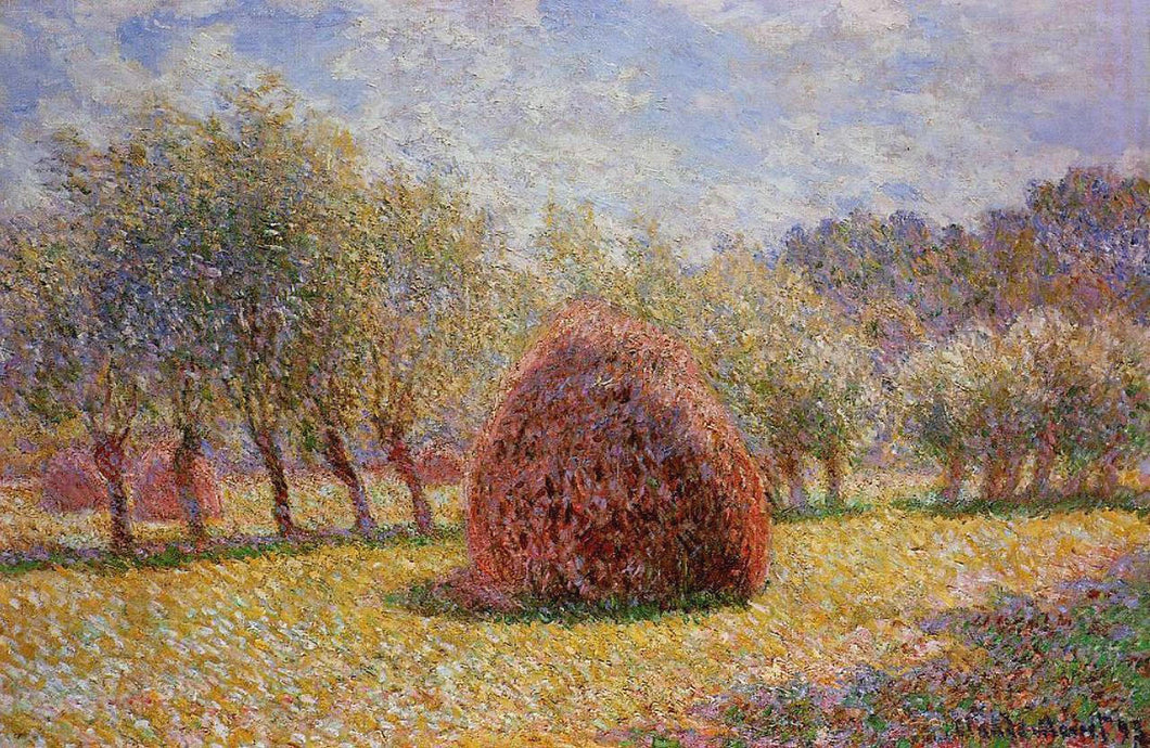 Palheiros em Giverny - Claude Monet