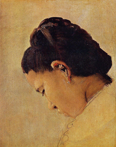 Cabeça de uma garota (Georges Seurat) - Reprodução com Qualidade Museu