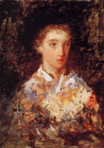 Cabeça de uma jovem (Mary Cassatt) - Reprodução com Qualidade Museu