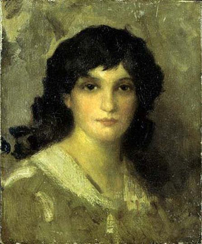 Cabeça de uma jovem (James Abbott McNeill Whistler) - Reprodução com Qualidade Museu
