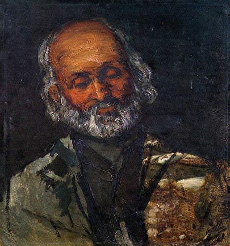 Cabeça de um velho (Paul Cézanne) - Reprodução com Qualidade Museu