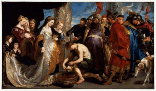 Chefe de Cyrus trazido à Rainha Tomyris (Peter Paul Rubens) - Reprodução com Qualidade Museu