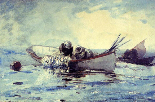 Pesca de arenque (Winslow Homer) - Reprodução com Qualidade Museu