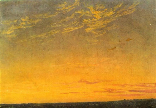 Noite com nuvens (Caspar David Friedrich) - Reprodução com Qualidade Museu