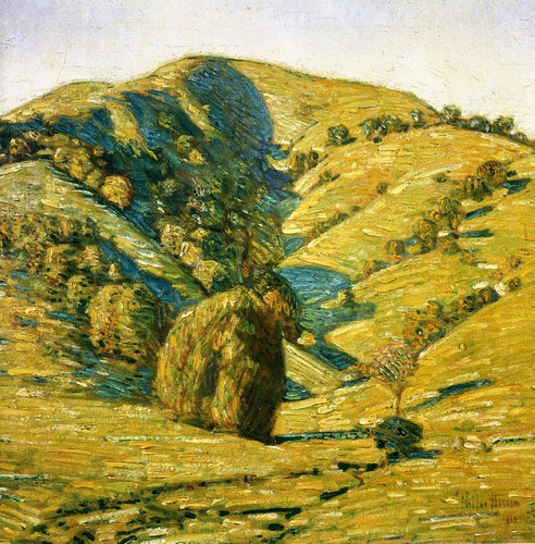 Hill Of The Sun, San Anselmo, Califórnia (Childe Hassam) - Reprodução com Qualidade Museu