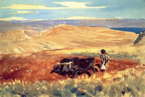 Hills Of Galilee (John Singer Sargent) - Reprodução com Qualidade Museu