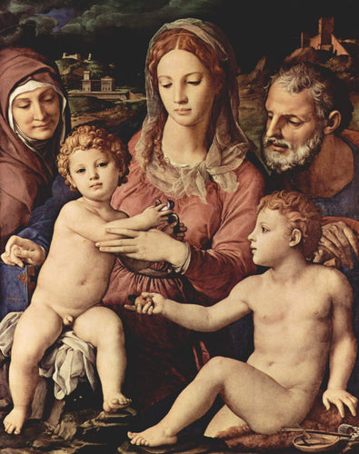 Sagrada Família com Santa Ana e o Menino São João - Replicarte