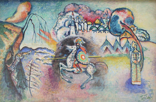 Cavaleiro São Jorge (Wassily Kandinsky) - Reprodução com Qualidade Museu