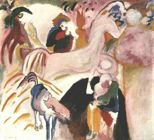 Cavalos (Wassily Kandinsky) - Reprodução com Qualidade Museu