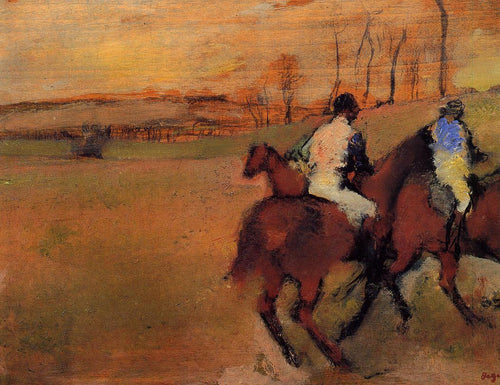 Cavalos e Jóqueis (Edgar Degas) - Reprodução com Qualidade Museu