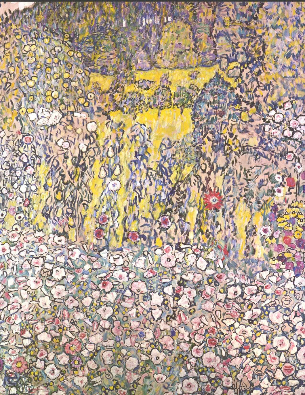 Paisagem hortícola com topo de colina (Gustav Klimt) - Reprodução com Qualidade Museu