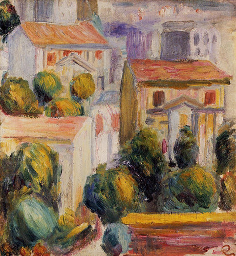 Casa em Cagnes (Pierre-Auguste Renoir) - Reprodução com Qualidade Museu