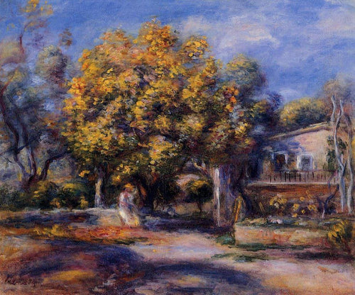Casas em Cagnes (Pierre-Auguste Renoir) - Reprodução com Qualidade Museu