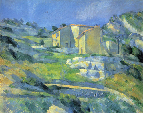 Casas no Lestaque (Paul Cézanne) - Reprodução com Qualidade Museu