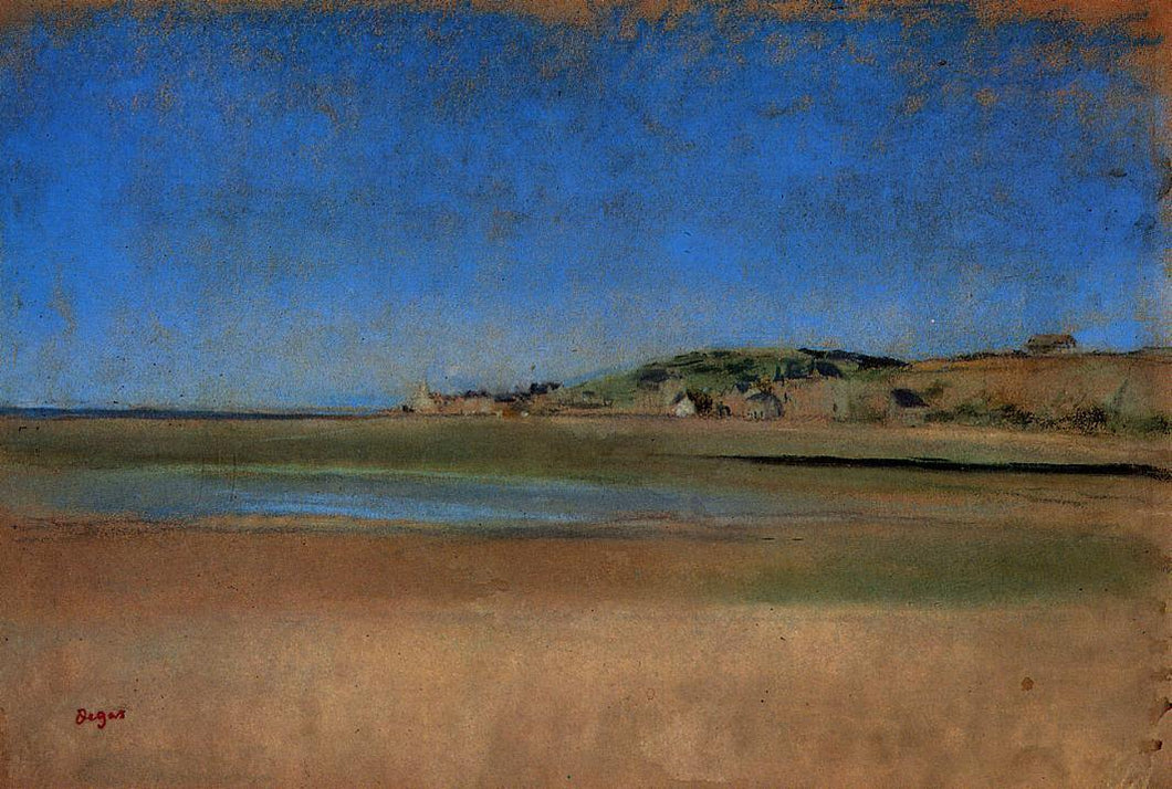 Casas à beira-mar (Edgar Degas) - Reprodução com Qualidade Museu