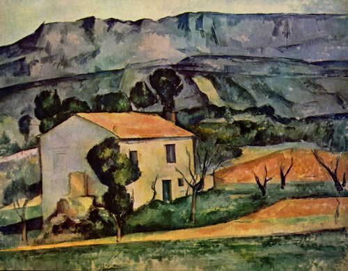 Casas na Provença, perto de Gardanne (Paul Cézanne) - Reprodução com Qualidade Museu