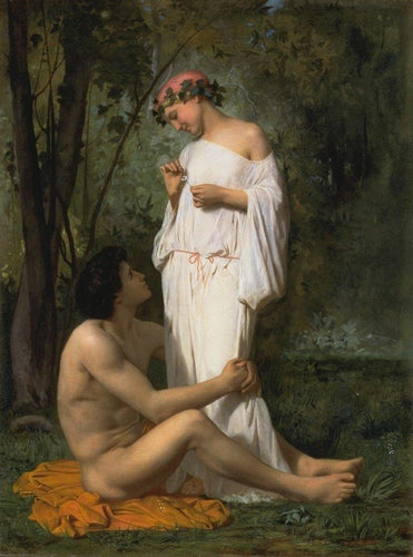 Ocioso (William-Adolphe Bouguereau) - Reprodução com Qualidade Museu