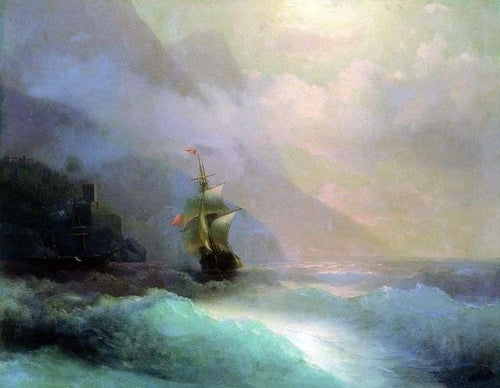 Seascape (Ivan Aivazovsky) - Reprodução com Qualidade Museu