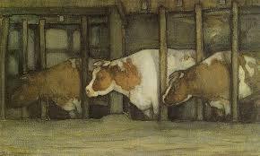 Três vacas em uma tenda (Piet Mondrian) - Reprodução com Qualidade Museu