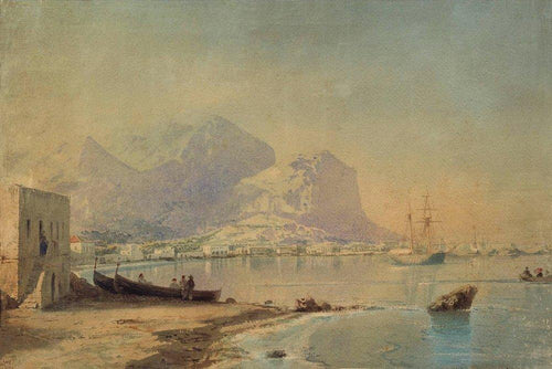 No porto (Ivan Aivazovsky) - Reprodução com Qualidade Museu