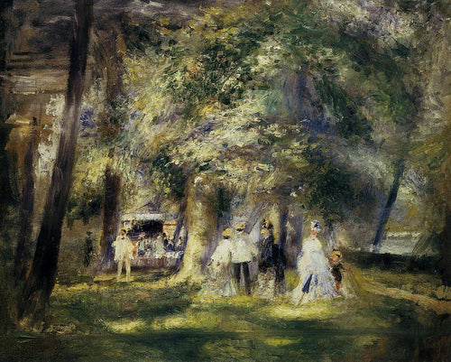Em St Cloud Park (Pierre-Auguste Renoir) - Reprodução com Qualidade Museu