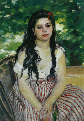 A garota cigana (Pierre-Auguste Renoir) - Reprodução com Qualidade Museu